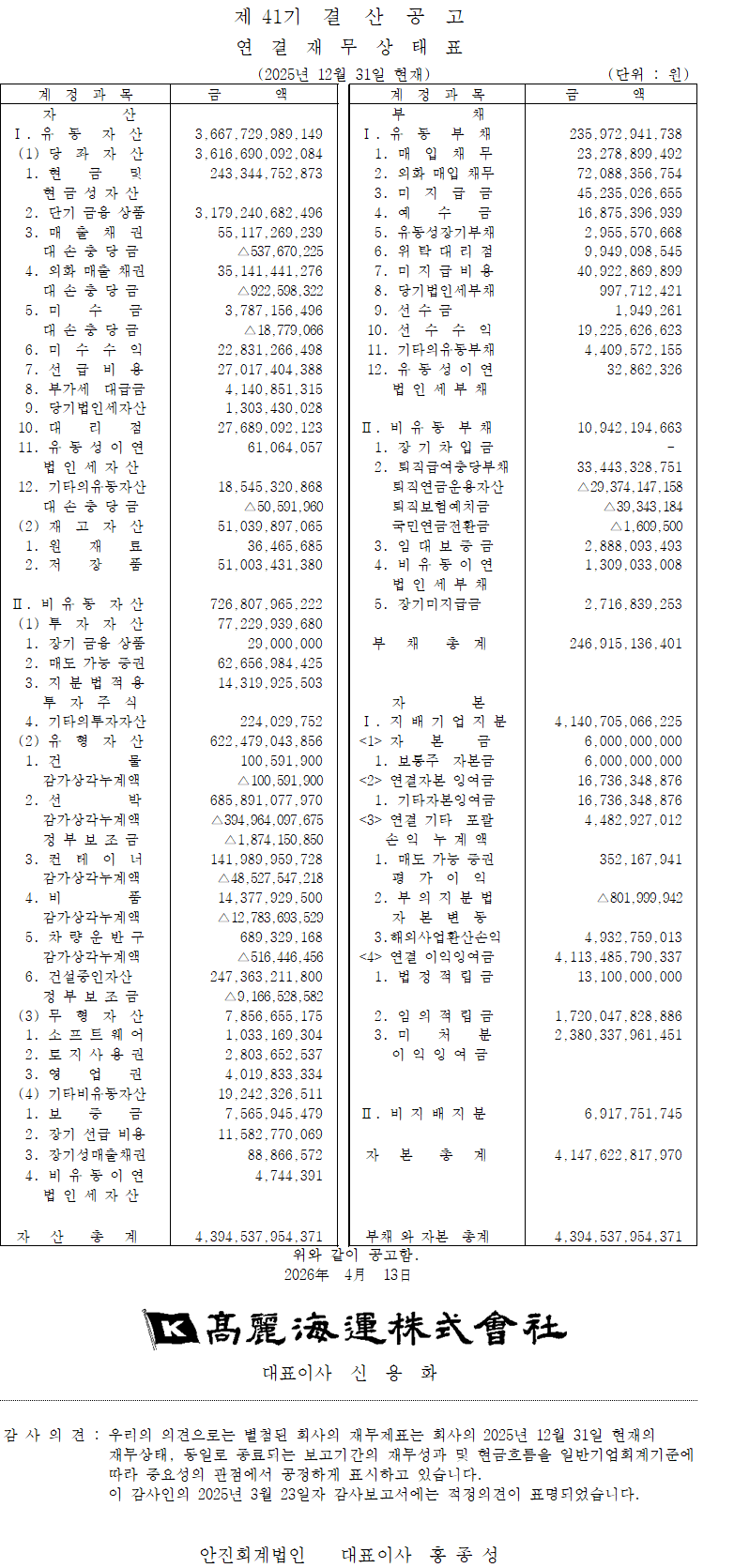 2025년 41기 연결 결산공고2.png